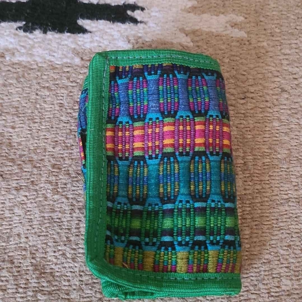 Colorful Patterned Fabric Wallet